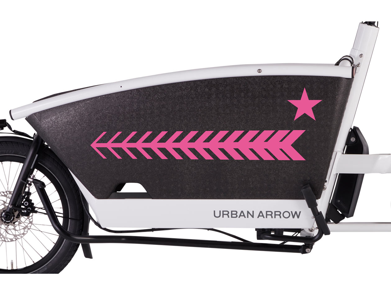 reflektierender Aufkleber in Pink